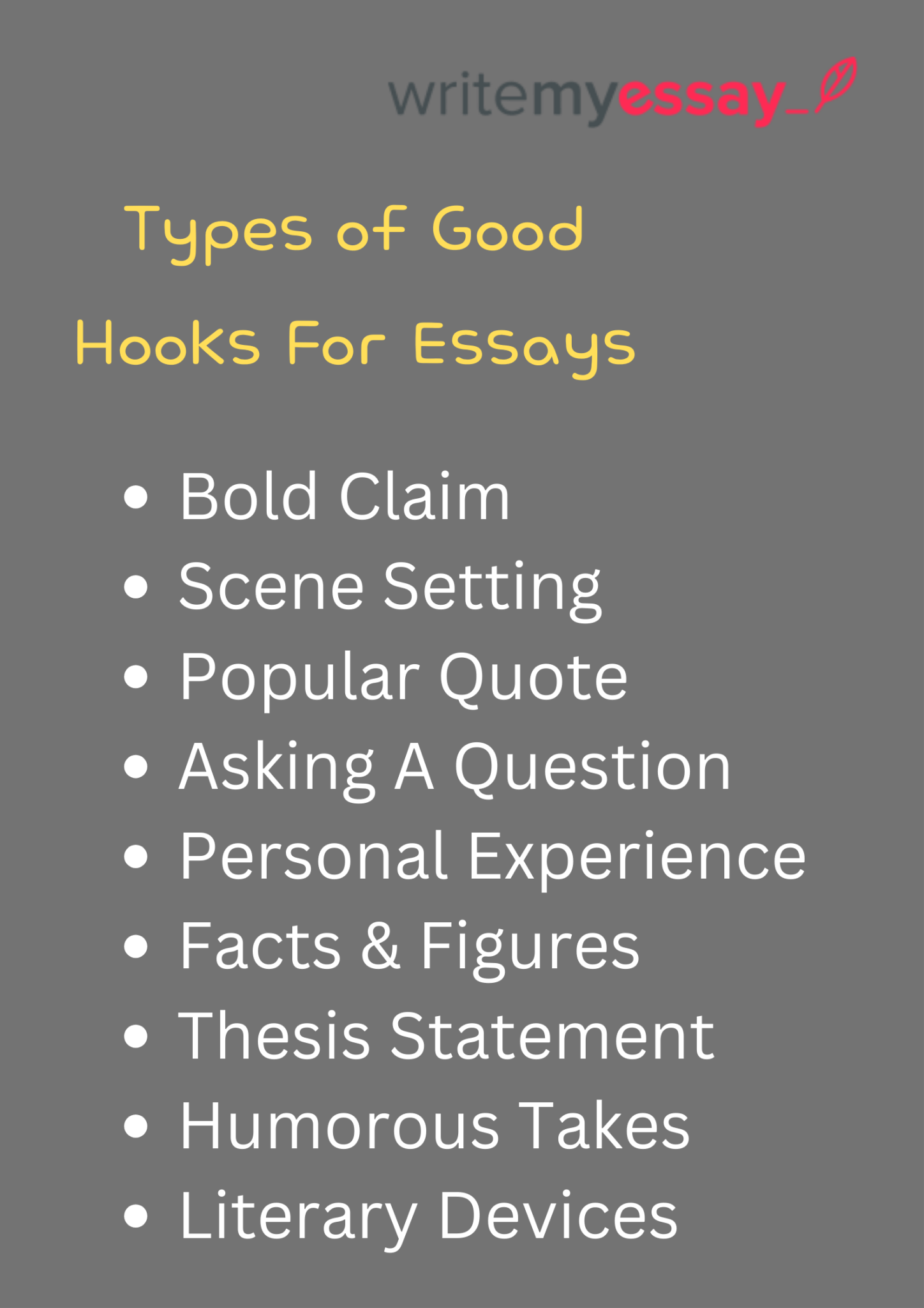 good hooks for why us essays