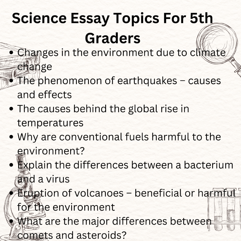 Science Essay Topics For-5th Graders
