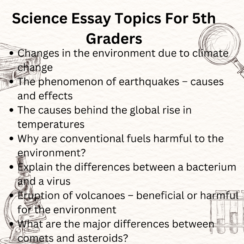 Science Essay Topics
